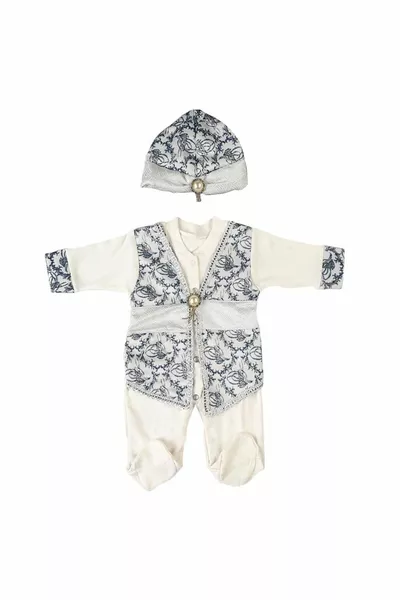 Tuğra Laci Silver Şehzade مجموعة بيبي بوي مولود