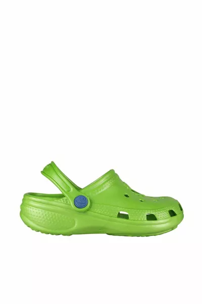 Groene kinderpantoffels 