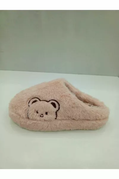 تيدي بير منقوشة الشتاء النعال البيت الحراري باندوف