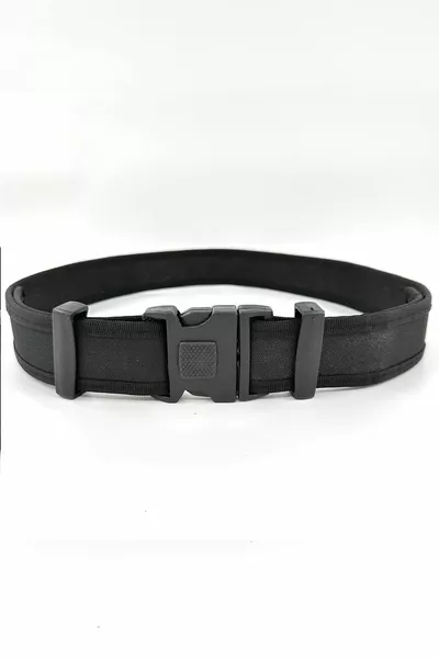 Siyah Kalın Palaska - Jöak Polis Özel Güvenlik Outdoor Kemer (5 Cm Genişlik)