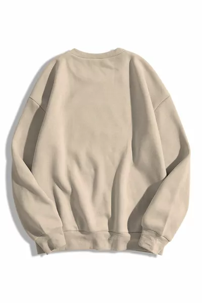 Sweat-shirt à capuche unisexe basique à col rond