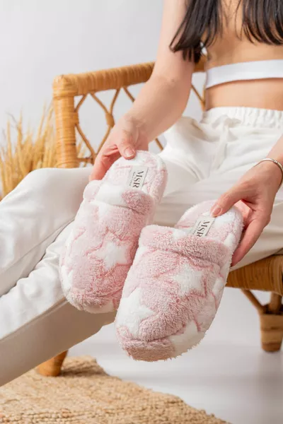 3 حزمة منزل النعال المهر حزمة مجموعة النعال الشتاء لا يجعل الضوضاء خفيفة الوزن مريحة وحيد وحيد 3 قطع نجمة