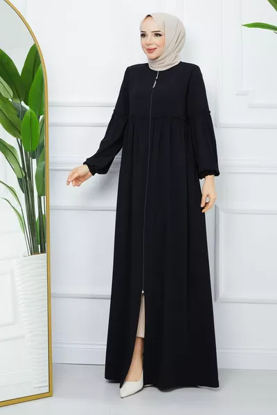 Fashion Esre Fashion Hijab Clothing Medina Silk Shirred Abaya