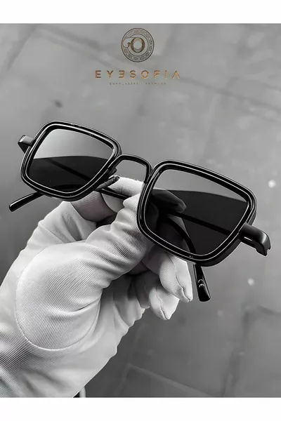 ليون نظارة شمسية تيتانيوم سوداء للجنسين