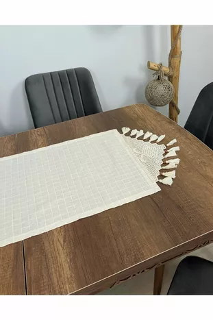 Ручная кружевная кисточка Бегунок Ранир Чехол Булдан Работа Моника Лен Журнальный Столик Настольный Камин 