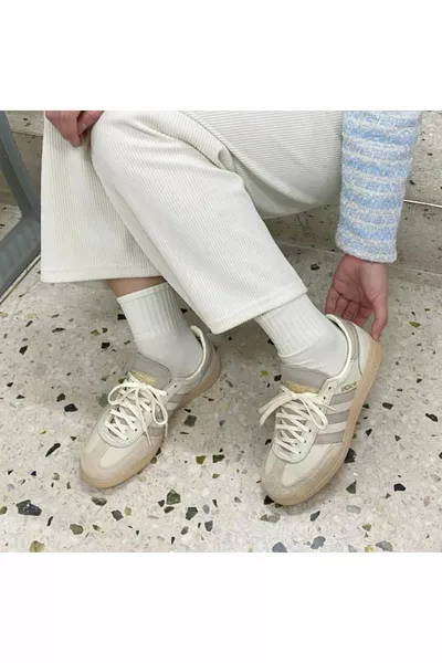 Гандбол Spezial W Повседневная обувь Кроссовки Бежевый