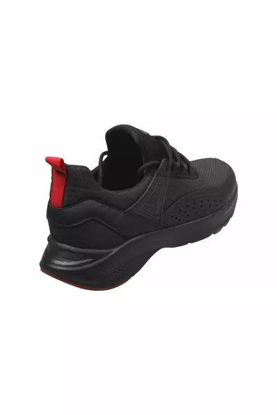 Mp Erkek Bağcıklı Siyah-kırmızı Casual Ayakkabı mr