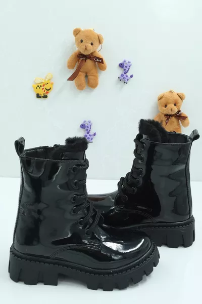 Унисекс с теплой подкладкой, массивные, нескользящие и удобные детские зимние сапоги зимние детские ботинки