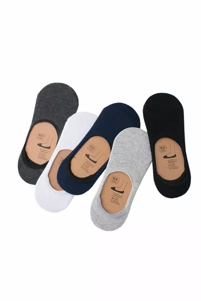 Balletsokken 5 stuks | Enkelsokken voor dames en heren | Hoogwaardig katoenen materiaal |