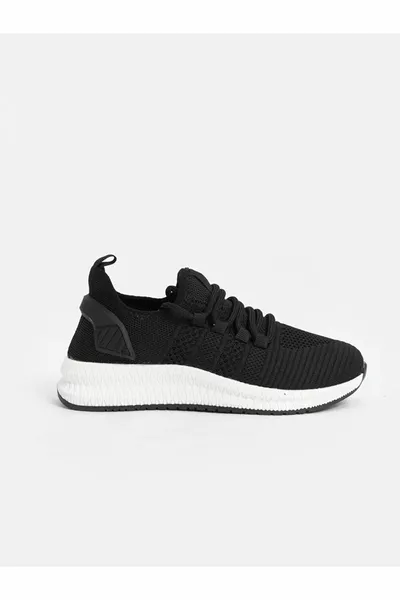 LCW STEPS Black Mesh Detailed Women's Sneakers