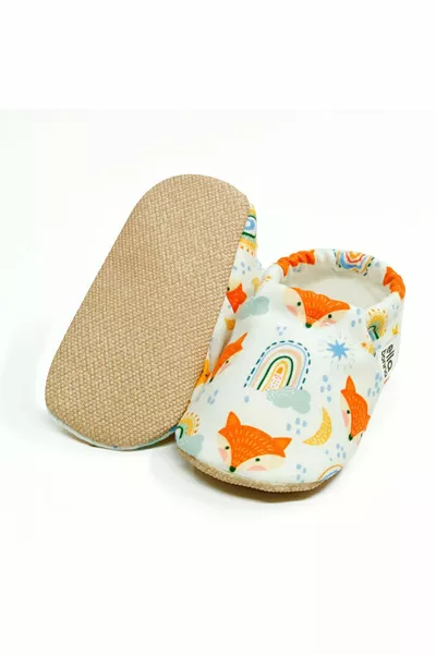 Non-Slip Sole Fox Baby Booties, House Boots Slippers Nursery Shoes Panduf