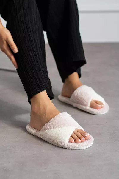 Modafrato BELLA Cross Pantofole da Casa Donna Pantofole Invernali Silent Sole