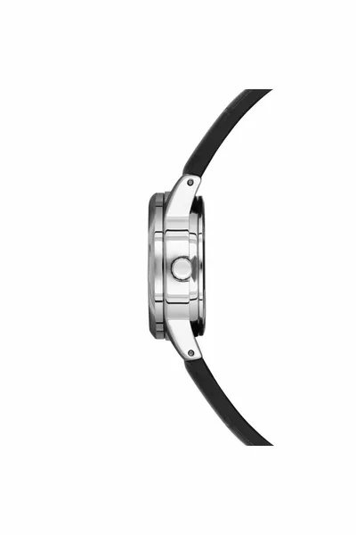 ساعة يد نسائية L-7BUDF جلد أسود