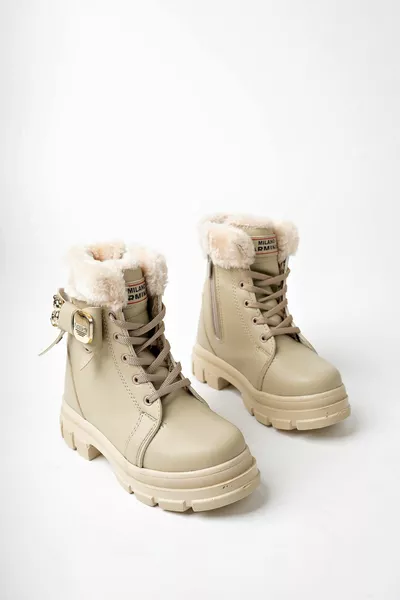 Bont Gedetailleerde Koudebestendige Meisjeslaarzen