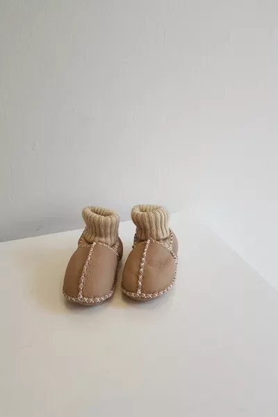 Baby Girl Boy Suede Leather Fur Booties