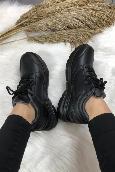 Dames Casual Sport Zwart Dames Wandelschoenen