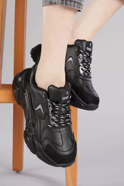 Baskets Femme Noir Dnz