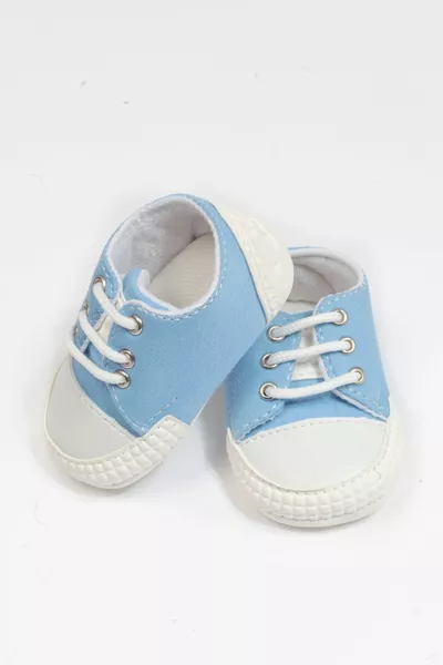 2 Stück Baby Marineblau Und Blau Schnürschuh Convrse Modell Erste Schritt Stiefeletten Seni