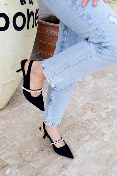 Niki Black Stone Dames hakken