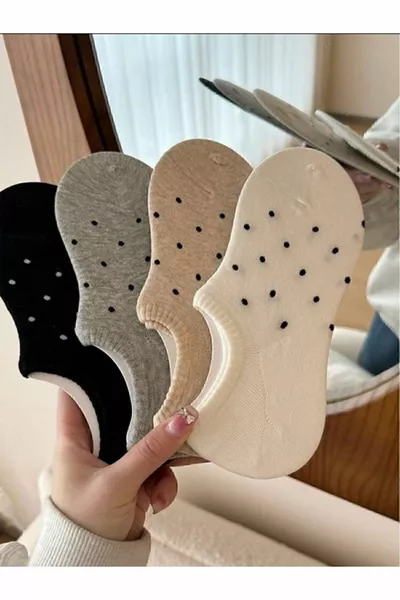 Chaussettes de ballet à motifs de points d’été 4 pcs