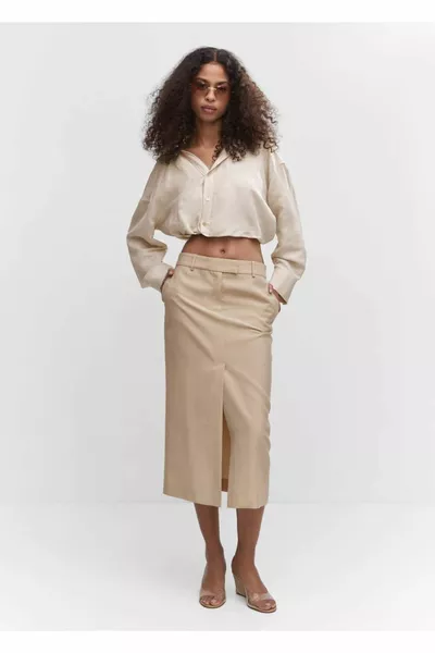 تنورة ليوسيل مع شق