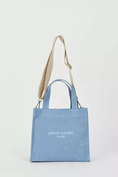 Синя дамска чанта през рамо 