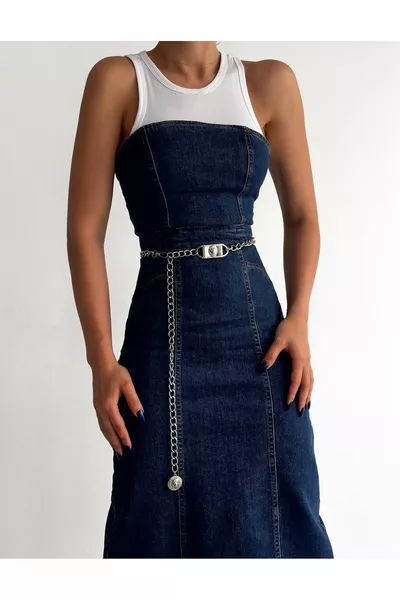 Chaîne en argent détaillée lion pour femme