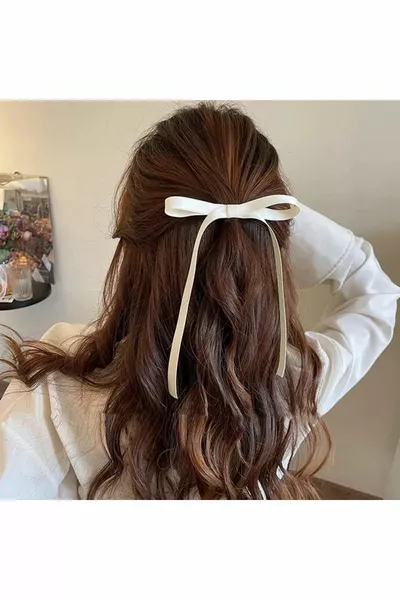 Vintage 4 différentes couleur ruban pince fermoir