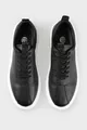 Baskets homme en cuir noir