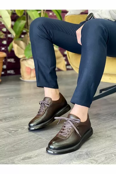 جلد طبيعي للاستخدام اليومي أحذية رجالية