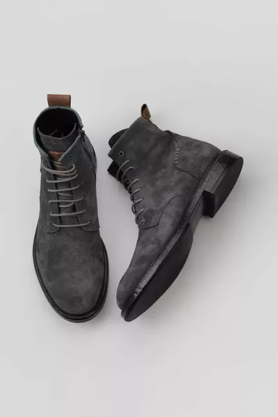 Gri Yeşil Süet Erkek Bot 