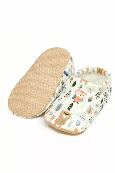 Non-Slip Sole Jungle Animals Baby Booties, House Boots Slippers Nursery Shoes Panduf