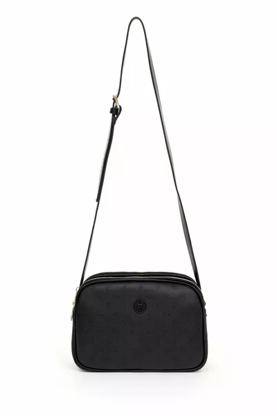 طباعة حقيبة كتف نسائية سوداء جديدة 