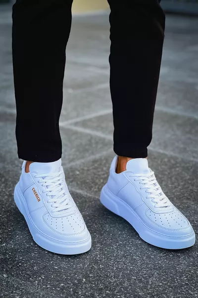  Cbt كينتون حذاء رياضي أبيض / أبيض