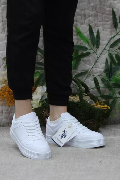 U.S. Polo Assn. Suri Blanc Casual Original Produit Sneaker Femmes Sneakers