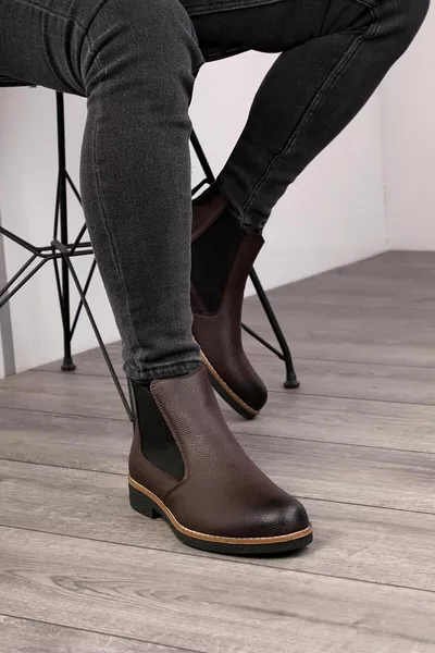 Unisex Chelsea Boots Garantiert Produkt . Braun