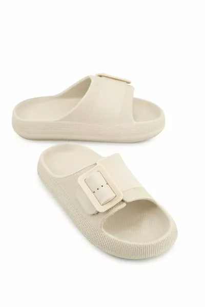 Women Cottage Single Clasp Adjustable Eva Bathroom Garden Pool Beach Slippers