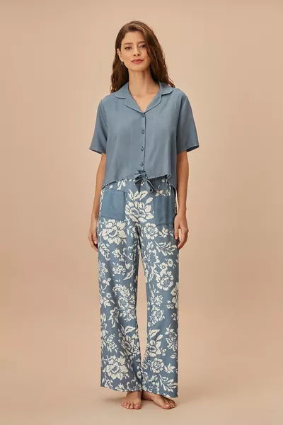 Denim Masculine Pajama Set