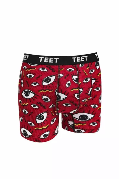 Men's Boxer Premium Set of 5 Cotton Lycra Patterned Full Pattern