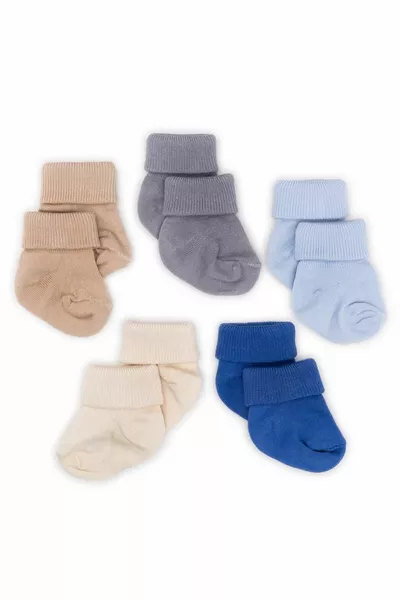 5 Pcs Bambou Nouveau-né Bébé Chaussettes I Garçon d’hiver I Bébé Fille Garçon Chaussettes