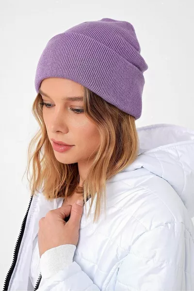 Основна шапка унисекс люляк