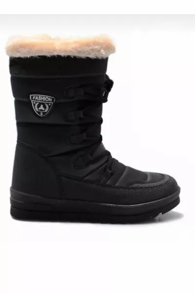 Women's snow boots with thermal wool