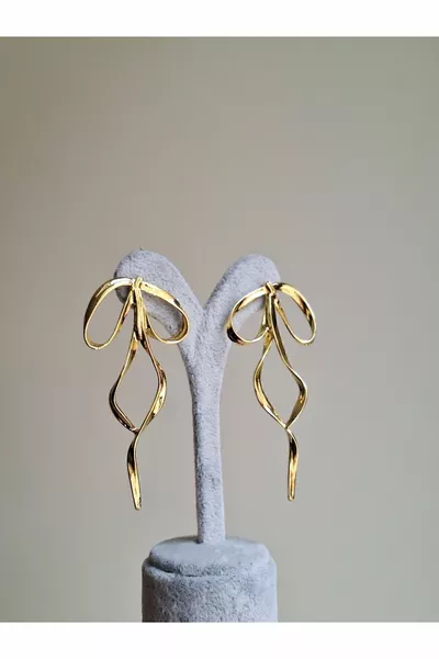 Orecchini Fiocco in Acciaio ORO