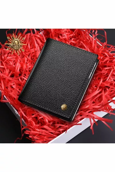 فيراغامو جلد طبيعي إيطالي الصنع محفظة رجالية - حامل بطاقات للرجال