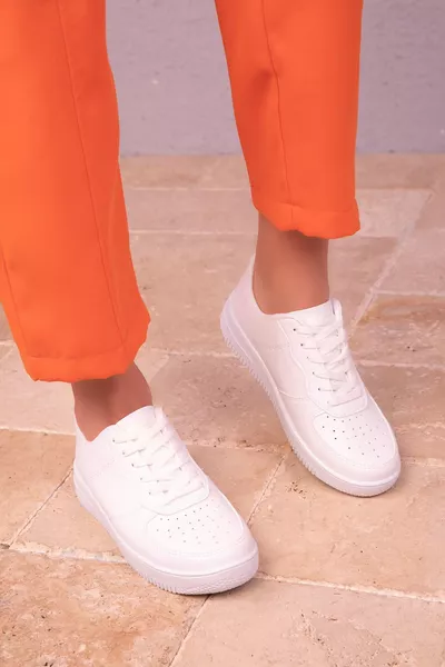 Weiße Unisex Sneaker 