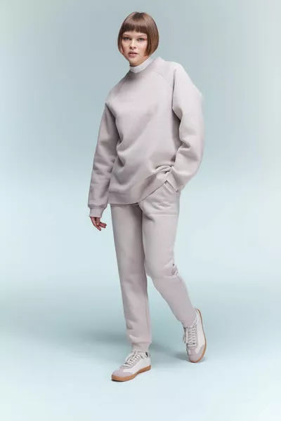 Regular Fit Beli Lastikli Bağcıklı Cepli Basic Düz Jogger Eşofman Altı wn