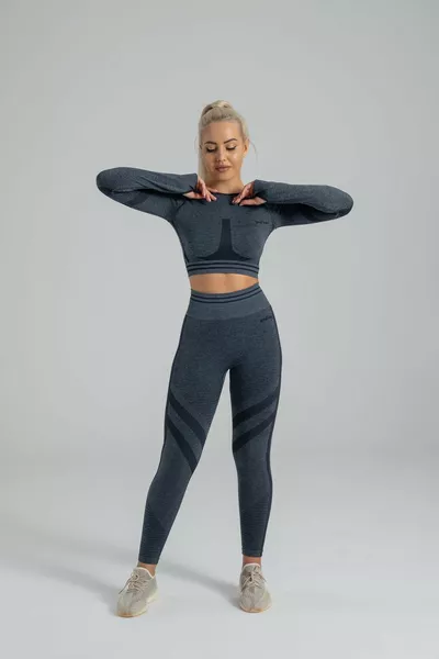 Push-up-Strumpfhose mit Raffriemen