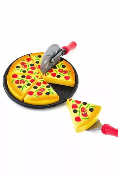 Toy Pizza Play Set With Barbecue Accessory Tray Toys For Girls And Boys