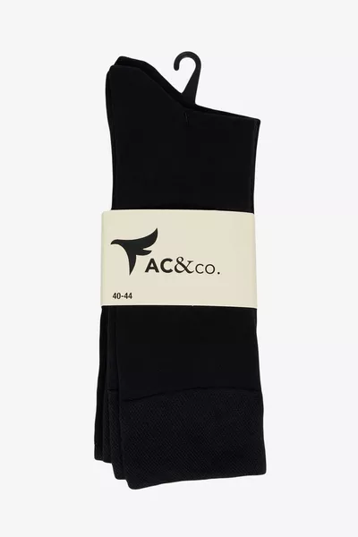 Men's Black 3-Pack Bamboo Socket Socks