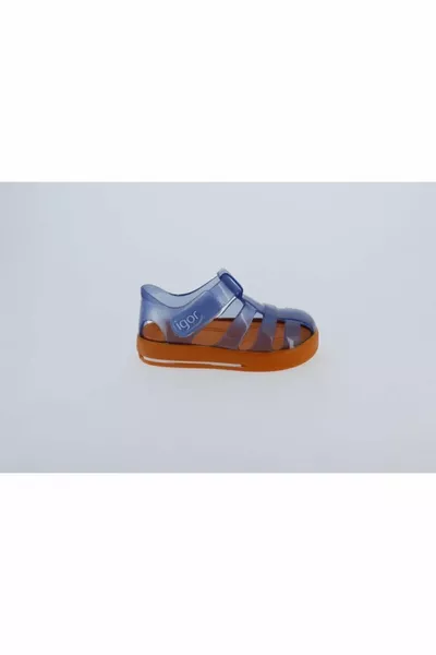  Star Bicolor Kids Blue Orange Sandals
